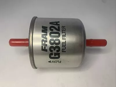 Fram G3802A Fuel Filter In-Line 5Micron Paper 5/16 In Hose Barb Steel Zinc • $14.99