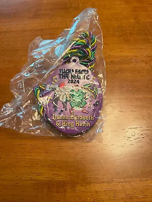 2024 Krewe Of Tucks Beads - Queen Elizabeth King Kevin Mardi Gras • $4.99