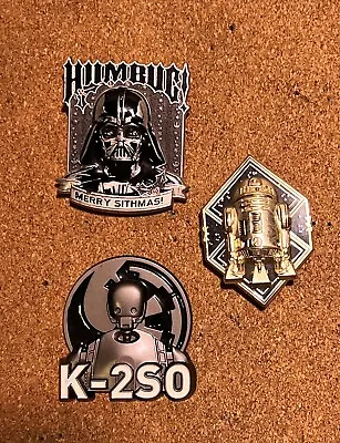 Disney Star Wars Vader Humbug K2so R2D2 Pins • $30