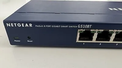 Netgear ProSAFE GS108T 8 Port Gigabit Managed Smart Switch & PSU • $80