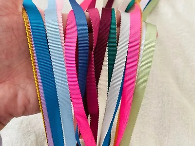 5 M Quality Petersham Ribbon 10 Mm  DIY Cake Decor Headbands Bow Maker • £3.99