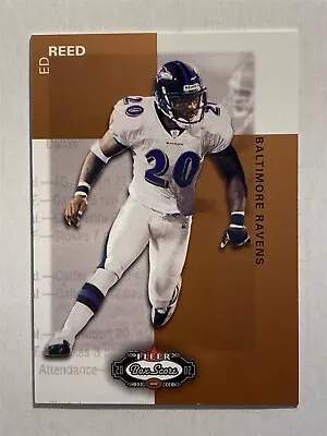 ED REED Ravens 2002 Fleer Box Score #169 Rookie Card RC (F6) • $5.50