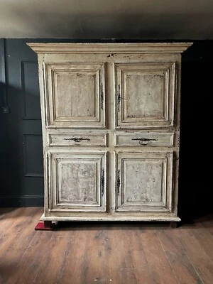 £1750 • Buy Antique French Linen Press Wardrobe Cupboard