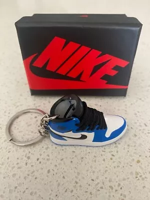 Nike Air Jordan 1 Retro High-(game Royal)-3d Sneaker Keychain With Box • $15