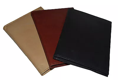 Genuine Leather Passport Cover Holder Wallet Case Travel 3 Colors New • $11.99