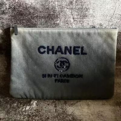 CHANEL Clutch Bag Deauville Denim And Sequins 240331T • $701.59