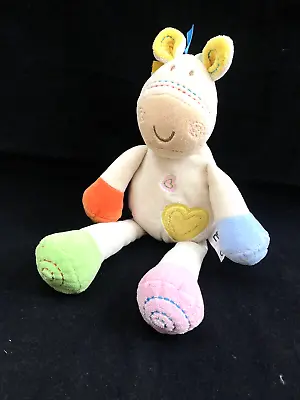 MOTHERCARE Giraffe Pony Horse Baby Comforter Soft Toy Taggies Chime Rattle • £9.99