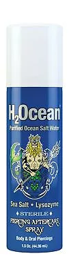 H2Ocean Piercing Aftercare Spray 1.5 Fluid Oz. Natural & Safe Skin Gluten Free • $24.13