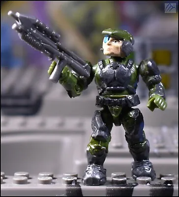 Halo Mega Bloks Green Marine W/ Assault Rifle Mini Figure # 96942 Unsc Elephant • $16.19