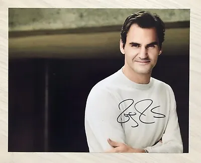 £79.99 • Buy ROGER FEDERER - TENNIS - WIMBLEDON - ORIGINAL SIGNED 10x8 INCH PHOTO - WITH LOA