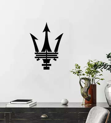 Automotive Maserati Metal Signs Monogram Wall Decor Gift For Automotive Lovers • $119.95