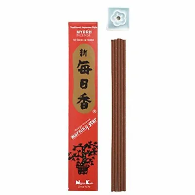 Morning Star Japanese Incense Sticks MYRRH Incense 50 Sticks By Nippon Kodo • £4.99