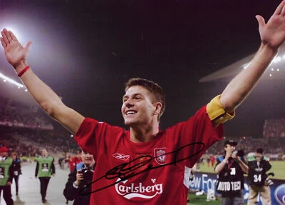 £70 • Buy STEVEN GERRARD SIGNED LIVERPOOL FC ISTANBUL 2005 12x8 PHOTOGRAPH 5