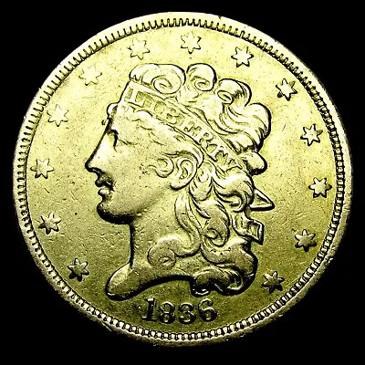 1836 Liberty Head $5 Gold Five Dollars ---- Nice Rare US Gold Coin ---- #YY257 • $1225