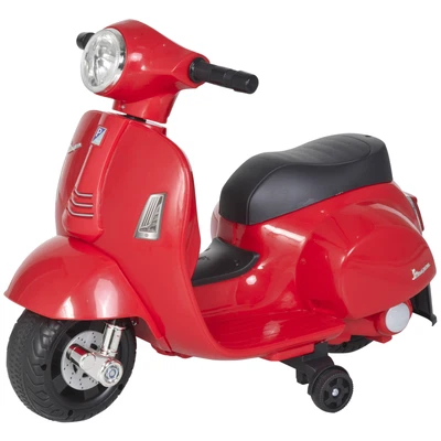 £52.99 • Buy HOMCOM Vespa Licensed Kids Ride On Motorcycle 6V Battery Powered Electric Toys