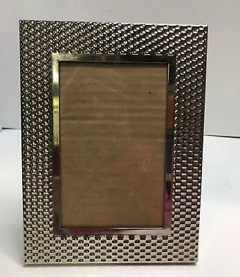 Silver Hammered Picture Frame  Holds A 4 X 6 Picture • $14.99