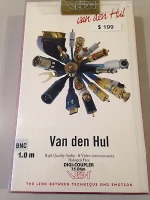 Van Den Hul The Digi-Coupler Digital Interconnect Cable 1.0 Meter BNC Connectors • $147.05