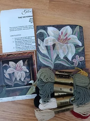 Glorafilia Lily Tapestry Kit Needlepoint Kit 15 X 15cm GL497 Victorian Mini NEW • £16.99