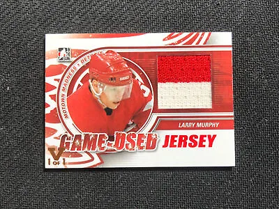 2012-13 ITG MOTOWN MADNESS LARRY MURPHY GAME-USED JERSEY RED VAULT #ed 1/1 • $22.16