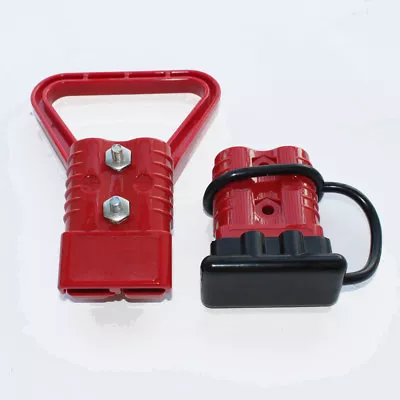 2pcs 2/0 AWG 350A Battery Red Quick Connect Disconnect Plug Kit With Caps Handle • $33.99