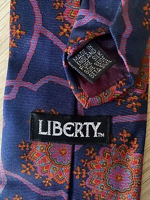 Vintage Liberty Of London Made In England Silk Tie • £10