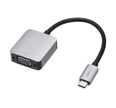 Amazon Basics USB 3.1 Type-C To VGA 15pin Female Aluminum Adapter BNIB • £3.85