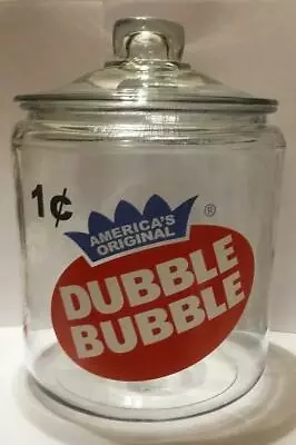 A Hard To Find Double Bubble Glass Jar Counter #1 • $90