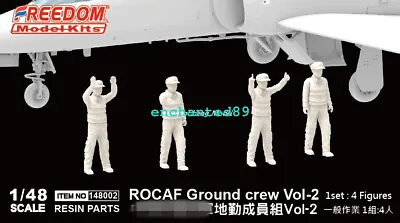 £27.52 • Buy FREEDOM 148002 1/48 Scale ROCAF Ground Crew Vol-2  1set：4 Figures