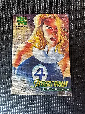 1995  Marvel Masterpieces - Canvas - Invisible Woman - #11 • $4.99