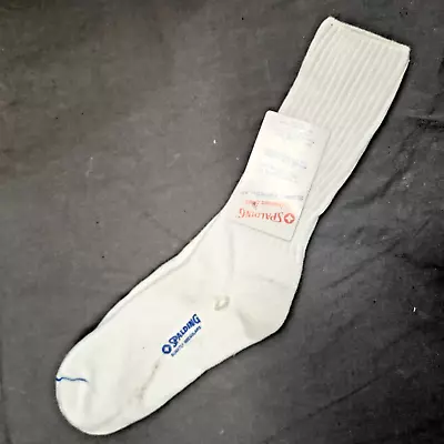 Vtg Spalding Tube Socks Men’s Orlon Acrylic Sports Performance 10-13 White NWT • $42.62