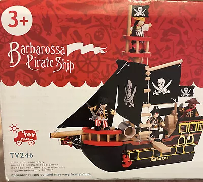 $75 • Buy Le Toy Van Barbarossa Pirate Ship Wooden NOB