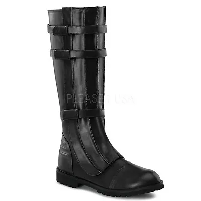 Black Star Wars Darth Vader Space Pirate Mens Knee Boots Shoes Costume • $89.95