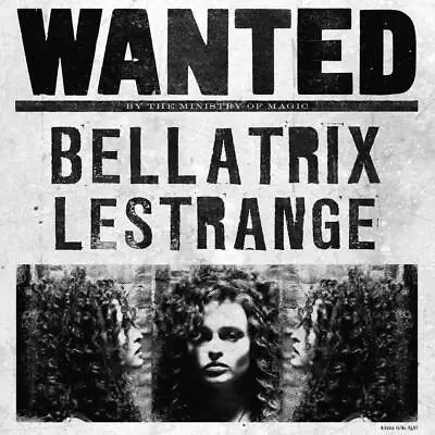 Harry Potter: Bellatrix Lestrange Wanted Poster From MinaLima • $29.99