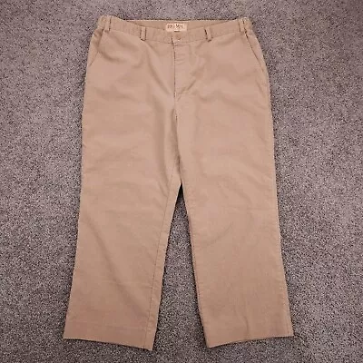 Vtg Big Mac Corduroy Pants 44x30 (38x28) Khaki Thick Chino Y2K Wide Leg USA Made • $24.99