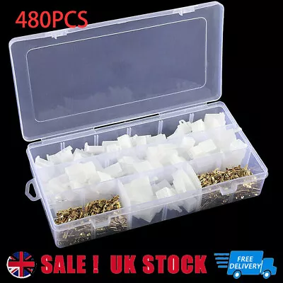 £7.58 • Buy 480pcs 2.8mm Auto Car Electrical Wire Connectors Motorcycle Terminals 2-6 Pin UK