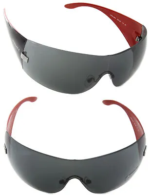 Authentic VERSACE Shield Sunglasses VE2054 100187 Black / Gray Lens • $129.95