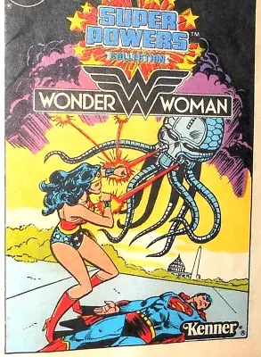 Super Powers Kenner 1983 WONDER WOman Mini Comic #3 Vintage Dc Universe 1984 • $22.95
