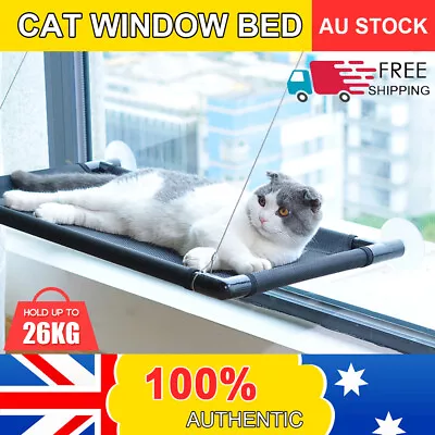 Pet Cat Window Hammock Perch Bed Hold Up To 60lbs Mounted Durable Seat Cover AU  • $14.59