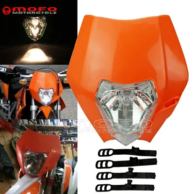 S2 Headlight W/ Lamp Shell For EXC EXC-F XC XCF XCW SX SXF 250-300 350 450 500 • $31.99