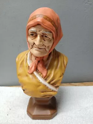 Vintage Ceramic Statue Of An Old Lady  • $14.99