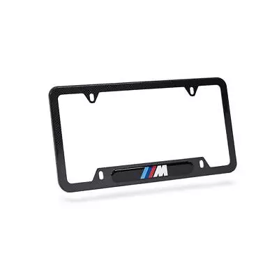 Genuine BMW License Plate Frame - M Carbon Fiber 82112348413 • $104.99