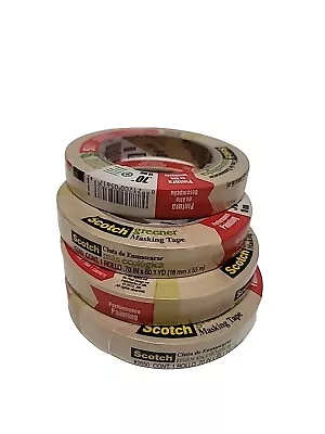Lot Of 4 )(3M 2050-18A .70  Scotch Painters' Masking Tape For Trim Work • $16.60