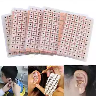 540pcs Relaxation Ears Stickers Acupuncture Needle Ear Vaccaria Seeds Massage • £4.39