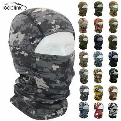 Tactical Hunting Balaclava Headwear Face Cover Neck Gaiter Snood Scarves Bandana • $9.39