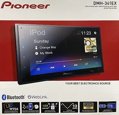 NEW Pioneer DMH-341EX 6.75  Touchscreen Digital Media Receiver W/ Bluetooth • $178.90