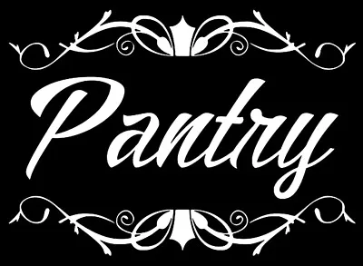 Pantry Door Vinyl Decal Sticker Sign Kitchen / Home Wall Lettering  • $4.28