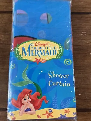 Vtg Disney’s The Little Mermaid Shower Curtain New In Package NOS • $49.99