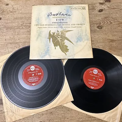 £4.99 • Buy Beethoven  1 & 9 Fritz Reiner & Chicago Symphony Orchestra 2 X 12  LP RB-6550-1