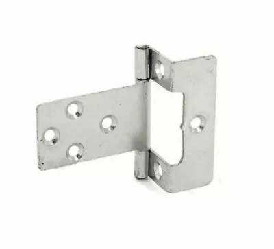 PAIR OF CRANKED FLUSH 50mm CABINET DOOR HINGES Cupboard Caravan Boat Wraparound • £2.49