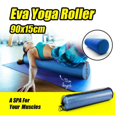 $33.99 • Buy 90x15cm PHYSIO FOAM ROLLER YOGA PILATES BACK GYM EXERCISE TRIGGER